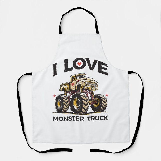 Delantal Amo Monster Truck (Anverso)