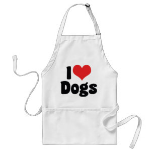 Delantal Amo perros con corazón - Amante de perros caninos