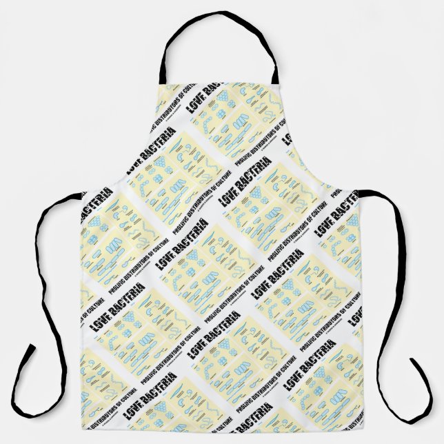 Delantal Amor Bacteria Distribuidores Prolíficos De Cultura (Anverso)