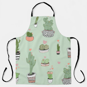 Delantal Amor Cactus: Patrón Personalizado.