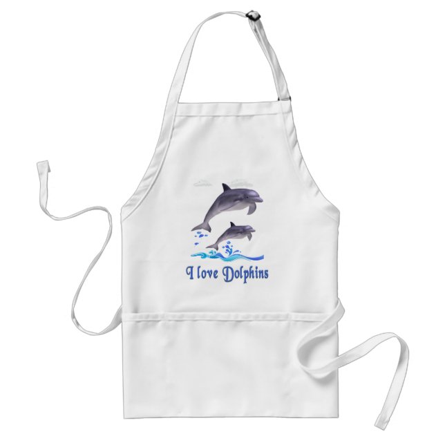 Delantal Amor de delfines (Frente)