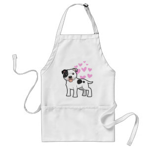 Delantal Amor de Staffordshire bull terrier