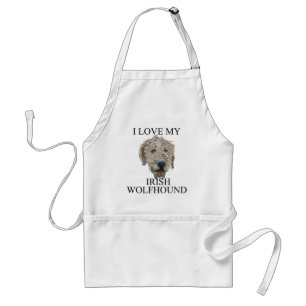 Delantal ¡Amor del Wolfhound irlandés!