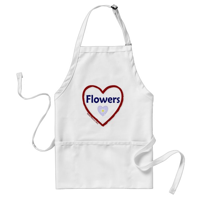 Delantal Amor: Flores - Apron (Frente)