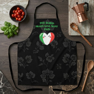 Delantal Amor infinito de mamá italiana familia por siempre