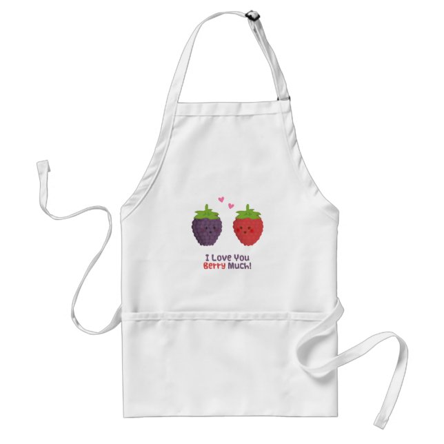 Delantal Amor lindo Berry Mucho Humor Pun (Frente)