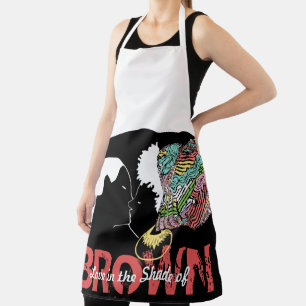 DELANTAL AMOR MARRÓN