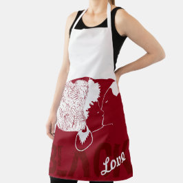 DELANTAL AMOR NEGRO APRON