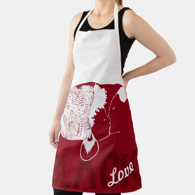 DELANTAL AMOR NEGRO APRON (in situ)