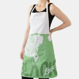 DELANTAL AMOR NEGRO APRON
