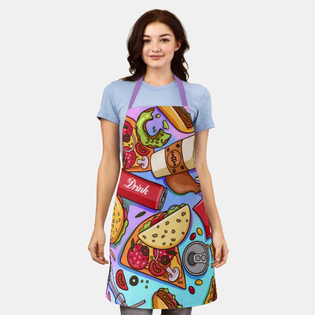 Delantal Amor por la Comida (Gastado)