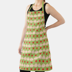 Delantal Amor que se desmorona Matcha Apron grande