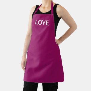 Delantal Amor, vino de uva morado blanco