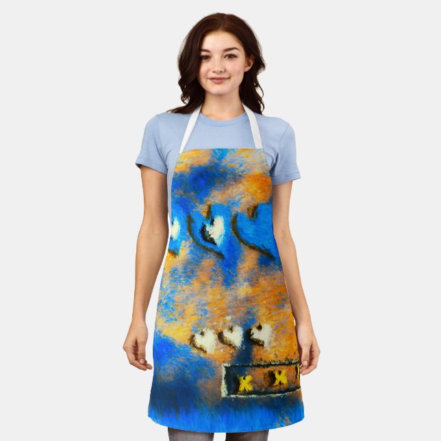 Delantal Amor y besos (Gastado)