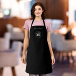 Delantal Añadir el color del Personalizado Minimalista mode<br><div class="desc">Apron personalizado que puede agregar su logotipo y el nombre de su empleado en un tipo de letra moderno a la moda con un color de fondo editable (haga clic en el botón "editar" y cambie el color de fondo). Incluso se puede cambiar el color de la correa (accesible en...</div>