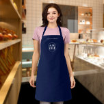 Delantal Añadir el color del Personalizado Minimalista mode<br><div class="desc">Apron personalizado que puede agregar su logotipo y el nombre de su empleado en un tipo de letra moderno a la moda con un color de fondo editable (haga clic en el botón "editar" y cambie el color de fondo). Incluso se puede cambiar el color de la correa (accesible en...</div>