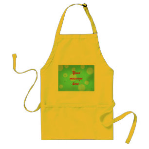Delantal Añadir tu mensaje burbujas Aqua Aprons de fondo