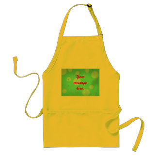 Delantal Añadir tu mensaje burbujas Aqua Aprons de fondo