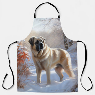 Delantal Anatolian Shepherd Let It Snow Navidades