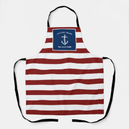 Delantal Anclaje de nombre de barco