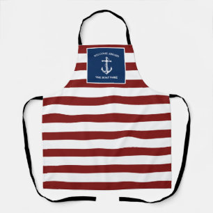 Delantal Anclaje de nombre de barco