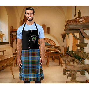 Delantal Anderson Clan Badge & Tartan Kilt Apron