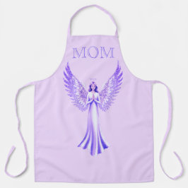 Delantal Ángel Con Alas Brillantes | Mamá Rosa y Morada