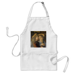 Delantal Ángeles del Bautismo de Cristo de Leonardo da Vinc