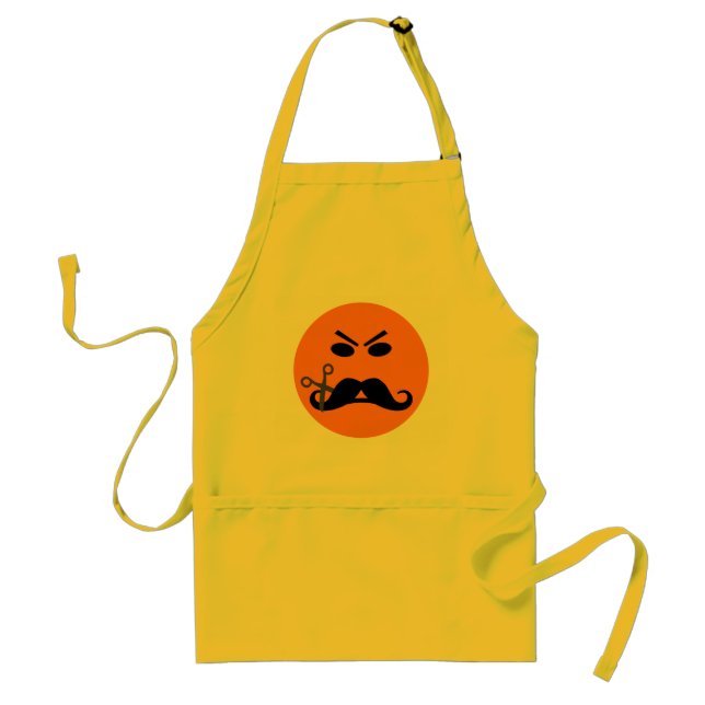 Delantal Angry Mustache apron - elegir estilo (Frente)
