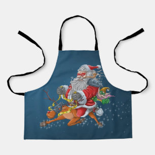 Delantal Angry Santa Claus