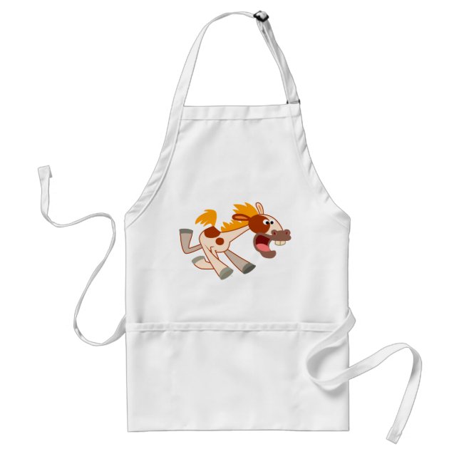 Delantal Animado Personalizado Pinto Horse Apron (Frente)