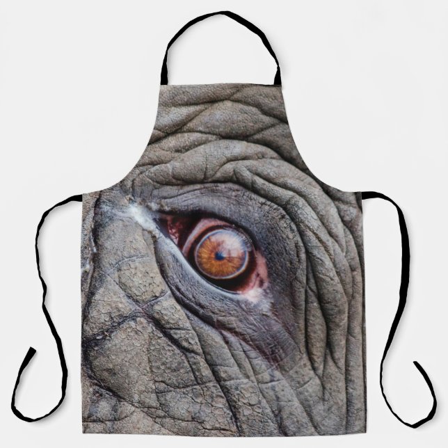 Delantal Animal elephant eye close up (Anverso)