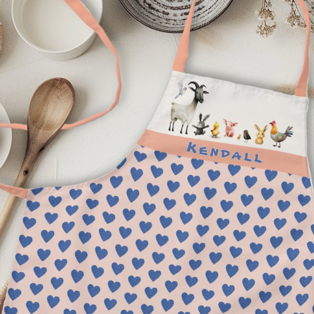 Delantal Animales De Barnyard Niños Nombran A Bib Apron (Subido por el creador)