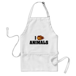Delantal Animales de Corazón que Amo - Amantes de la Parril