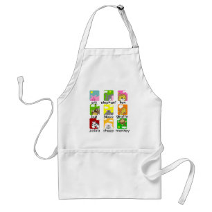 Delantal Animales en las camisetas y los regalos del