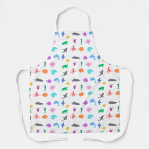 Delantal Animales marinos con estampado