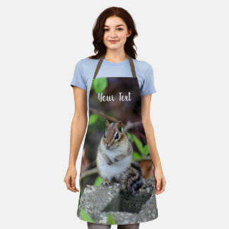 Delantal Animales salvajes Cute Chipmunk Personalizados