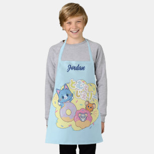Delantal Anime Donut se ilumina con Tom, Jerry y Tuffy