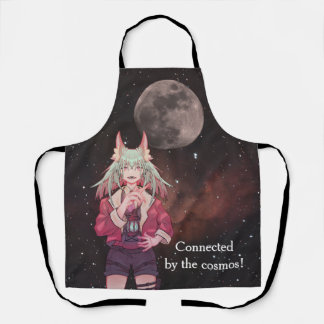 Delantal Anime, full moon, Nebula