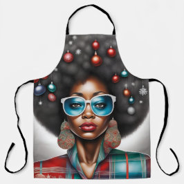 Delantal Ánimo feriado de la mujer africana