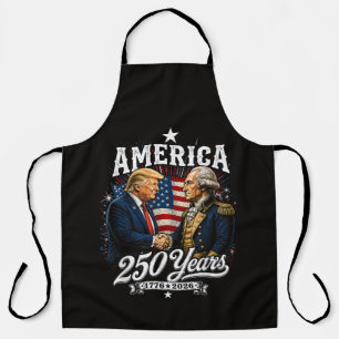 Delantal Aniversario de América 250º Trump Washington
