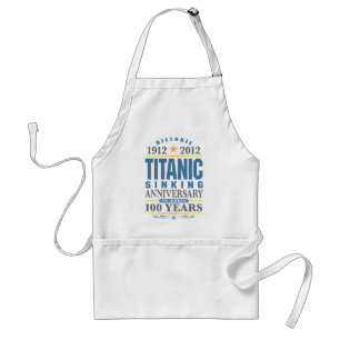Delantal Aniversario de hundimiento titánico de 100 años