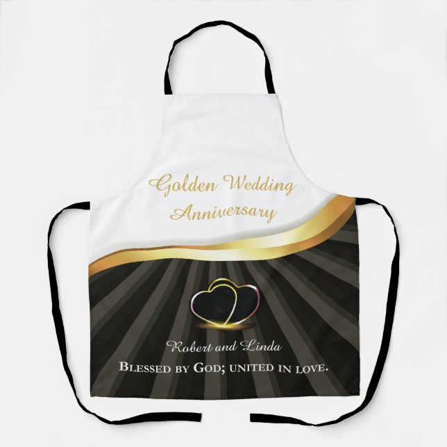 Delantal Aniversario Religioso de Bodas de Oro 50  (Anverso)