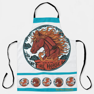 Delantal Año del Caballo de Fuego
