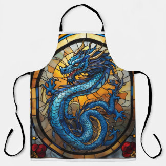 Delantal Año del Dragón Azul 2024
