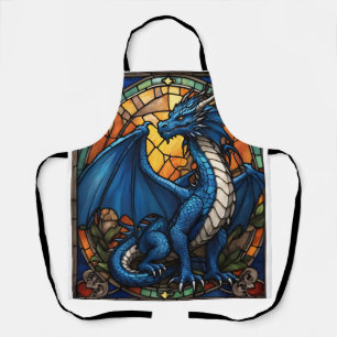 Delantal Año del Dragón Azul 2024
