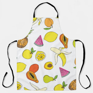 Delantal Antecedentes con frutas jugosas. Patata de fruta s