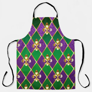 Delantal Antecedentes de joyas Mardi Gras