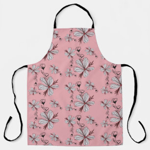 DELANTAL ANTECEDENTES DE LA ROPA DE PATRÓN FLORAL