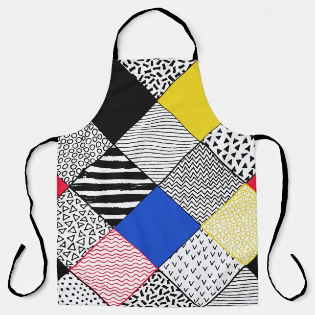 Delantal Antecedentes: pájaros, puntos de polka. (Anverso)